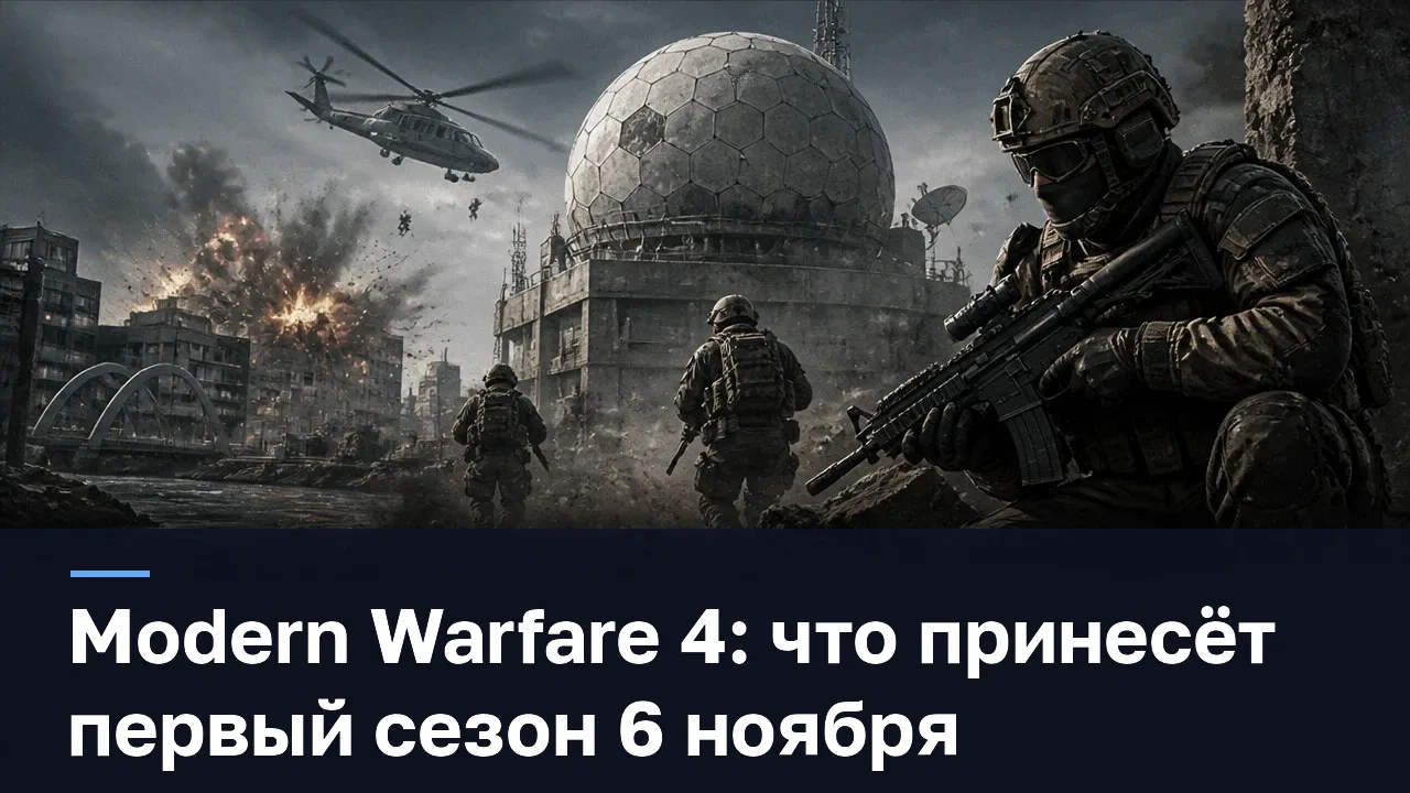 Modern Warfare 4: что принесёт первый сезон 6 ноября — оригинальная редакционная AI-иллюстрация RUSHB, не игровой скриншот