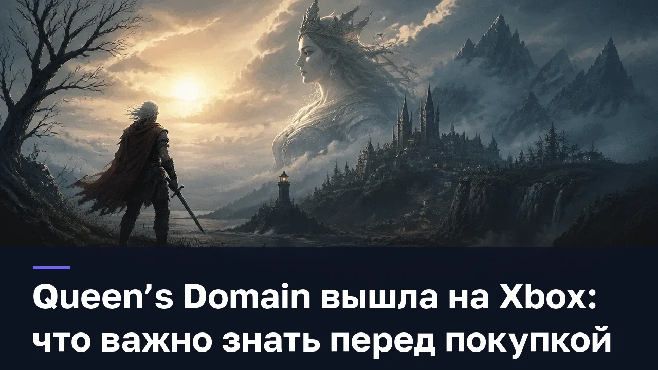 Queen’s Domain вышла на Xbox: что важно знать перед покупкой — оригинальная редакционная AI-иллюстрация RUSHB, не игровой скриншот